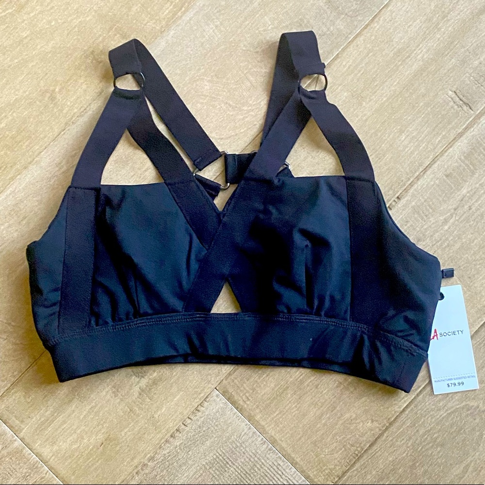 LA Society couture cross-back bra